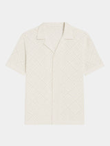 Devin - Textured Polo with Open Collar