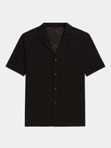Devin - Textured Polo with Open Collar