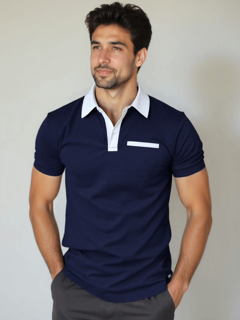 Garrett - Contrast Collar Polo