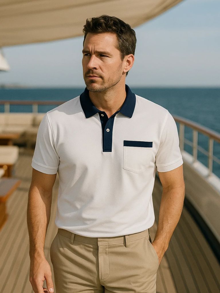 Garrett - Contrast Collar Polo