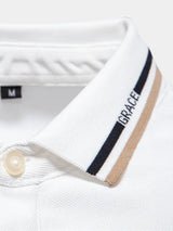 Graham - White Polo with Chest Pocket