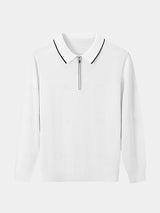 Jared - Long Sleeve Zip Polo
