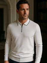 Jared - Long Sleeve Zip Polo