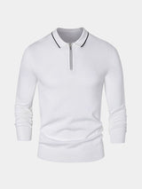 Jared - Long Sleeve Zip Polo