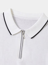 Jared - Long Sleeve Zip Polo