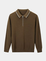 Jared - Long Sleeve Zip Polo