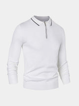Jared - Long Sleeve Zip Polo
