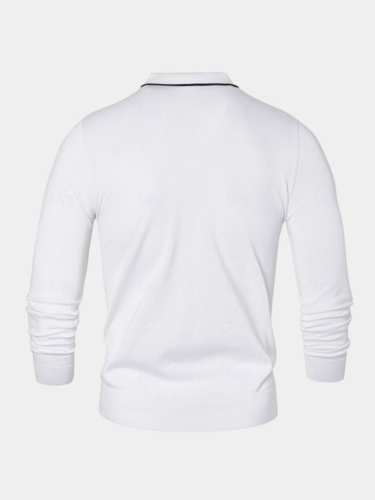 Jared - Long Sleeve Zip Polo