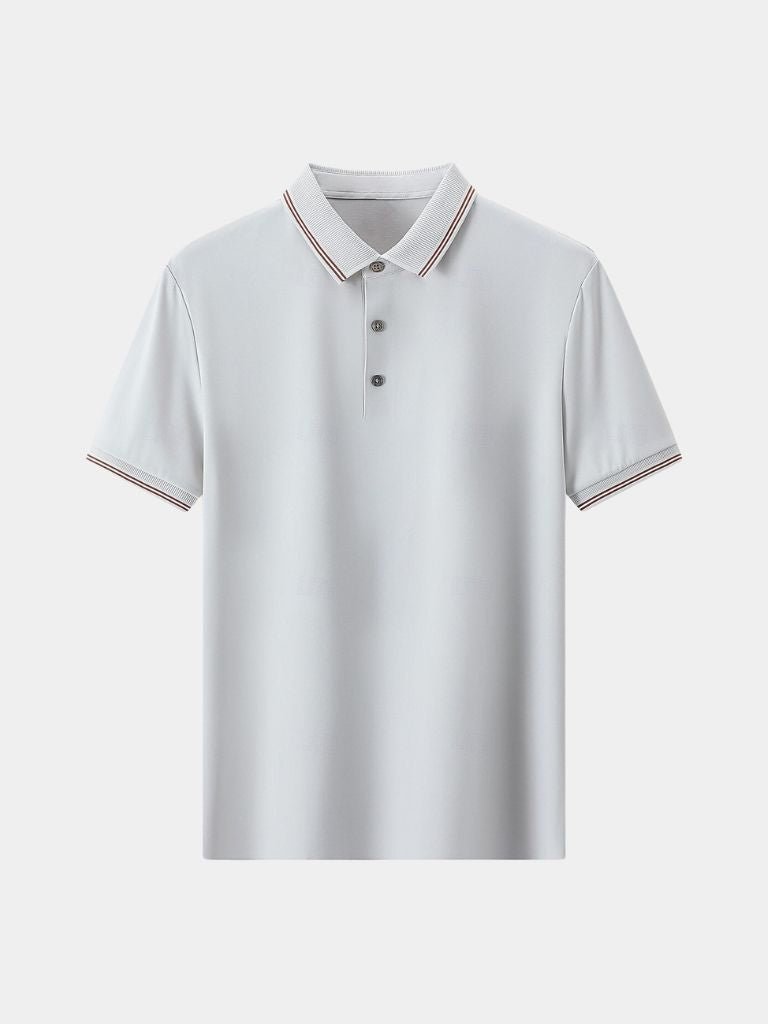 Joel - Navy Contrast Piping Polo