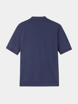 Keegan - Knit Polo with Open Collar