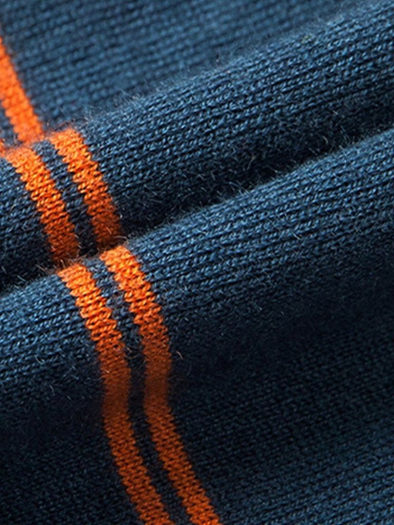 Colton - Striped Long Sleeve Polo