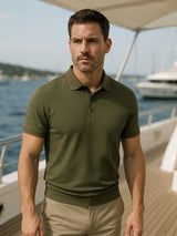 Curtis - Olive Green Classic Polo