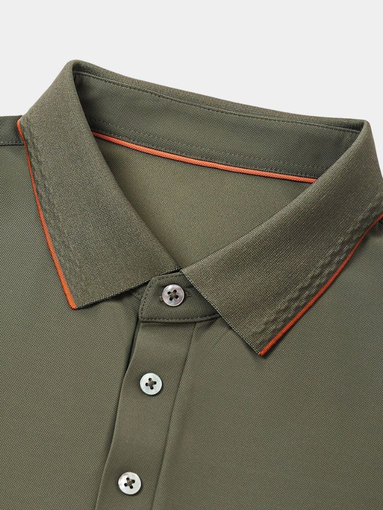 Curtis - Olive Green Classic Polo