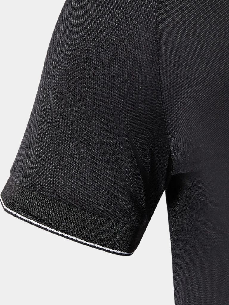 Dallas - Black Polo with Contrast Piping