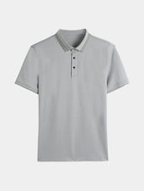 Dallas - Black Polo with Contrast Piping