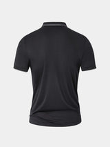 Dallas - Black Polo with Contrast Piping