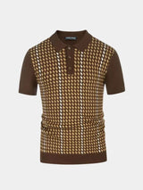 Darren - Patterned Knit Polo