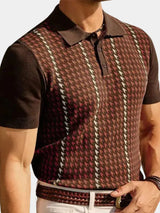 Darren - Patterned Knit Polo