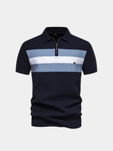 Devin - Colour Block Zip Polo