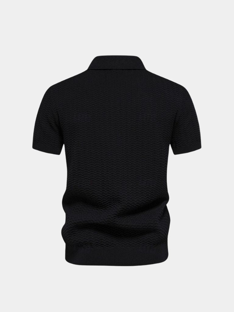 Devin - Colour Block Zip Polo
