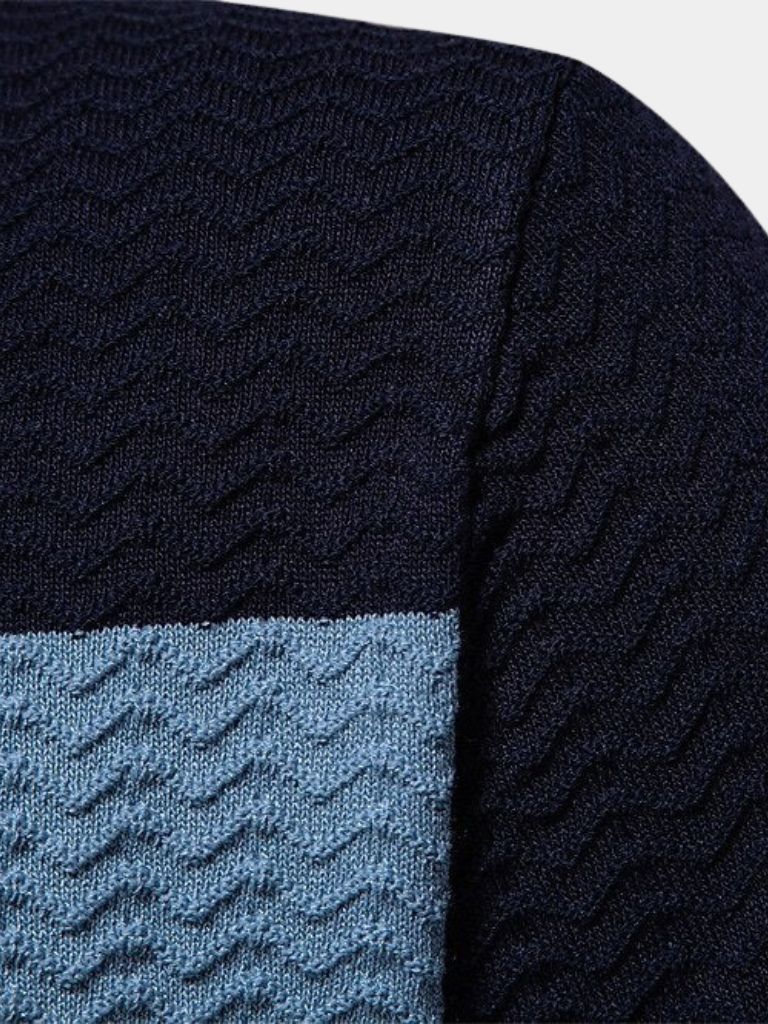 Devin - Colour Block Zip Polo