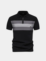 Devin - Colour Block Zip Polo