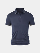 Eric - Navy Polo with Classic Collar