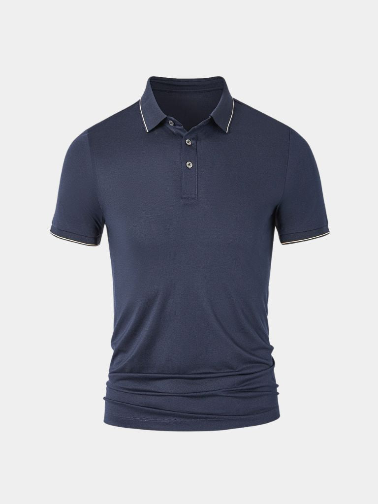 Eric - Navy Polo with Classic Collar
