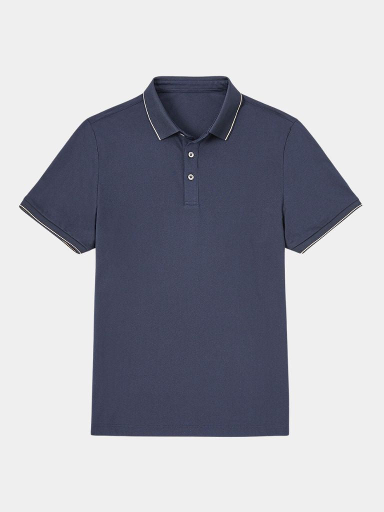 Eric - Navy Polo with Classic Collar