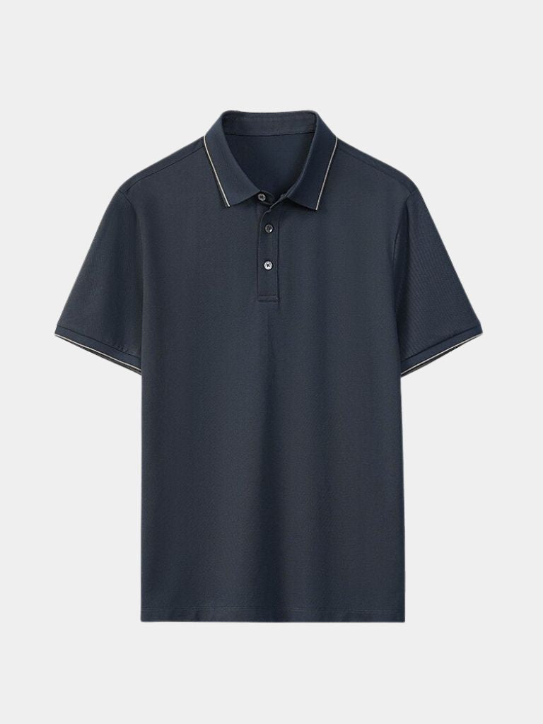 Eric - Navy Polo with Classic Collar