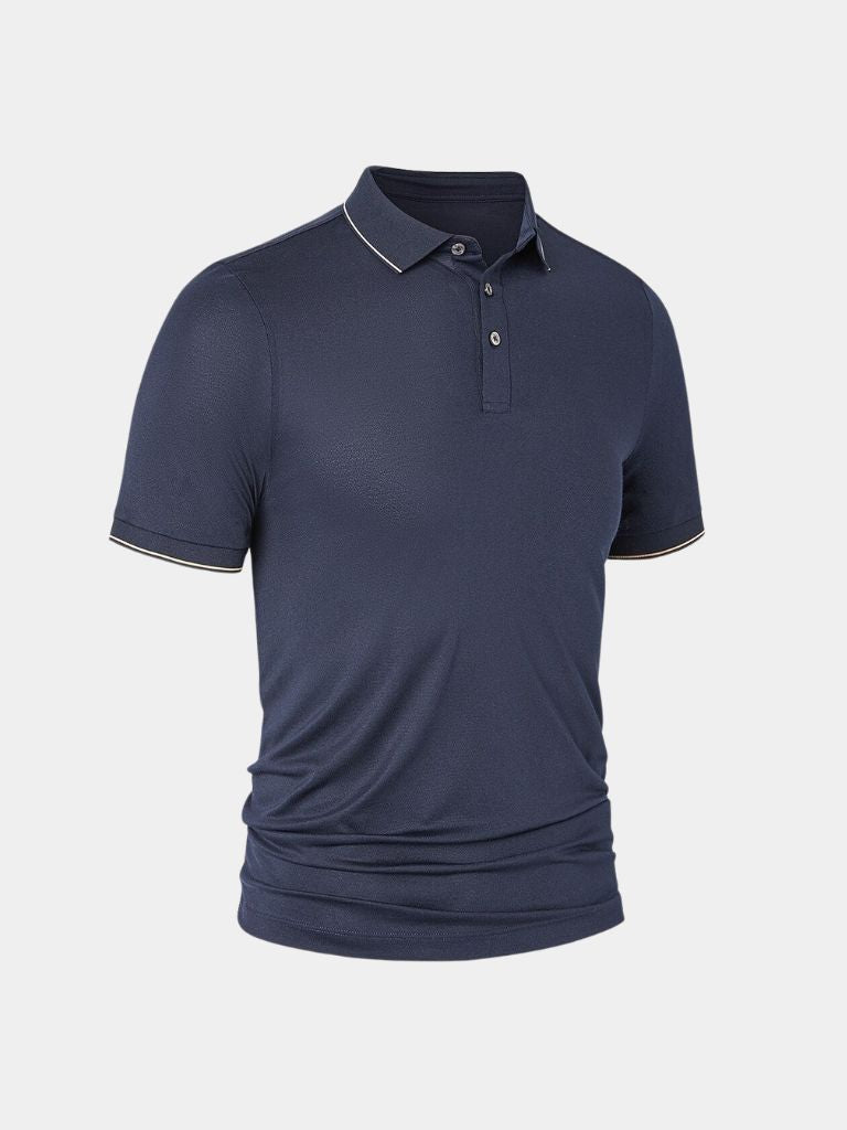 Eric - Navy Polo with Classic Collar