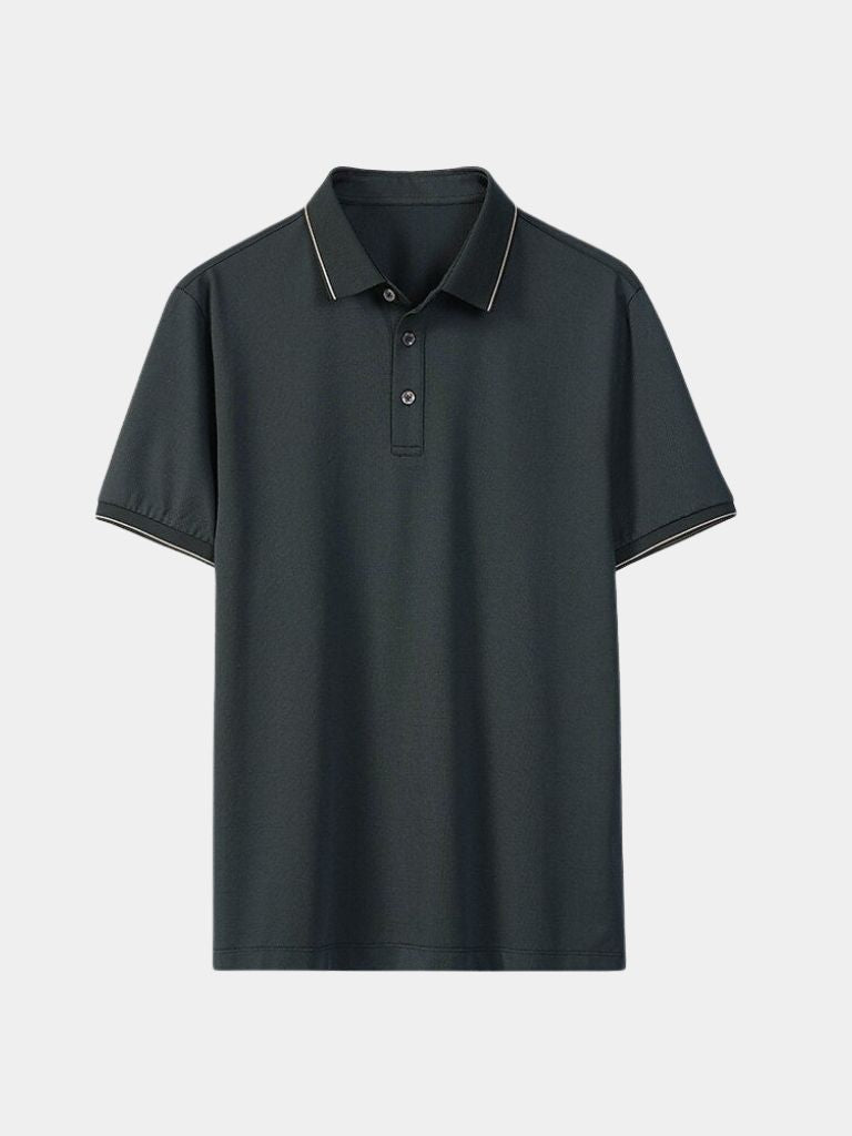 Eric - Navy Polo with Classic Collar