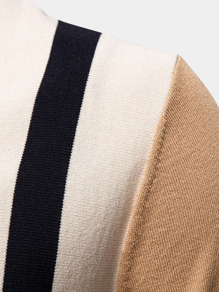 Graham - Retro Vertical Stripe Polo