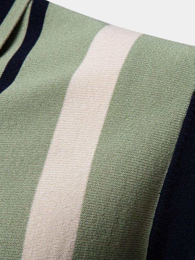 Graham - Retro Vertical Stripe Polo
