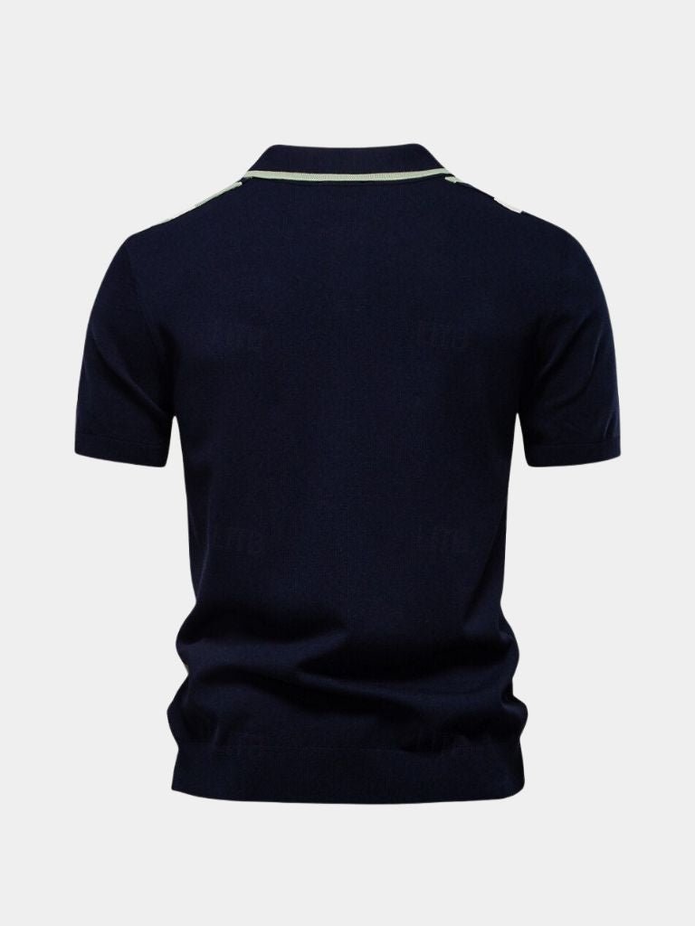 Graham - Retro Vertical Stripe Polo