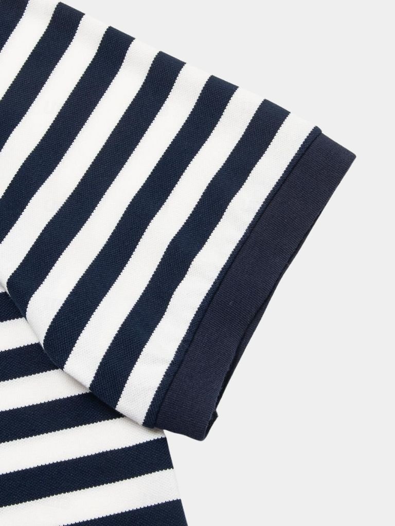 Greg - Dark Blue Striped Polo