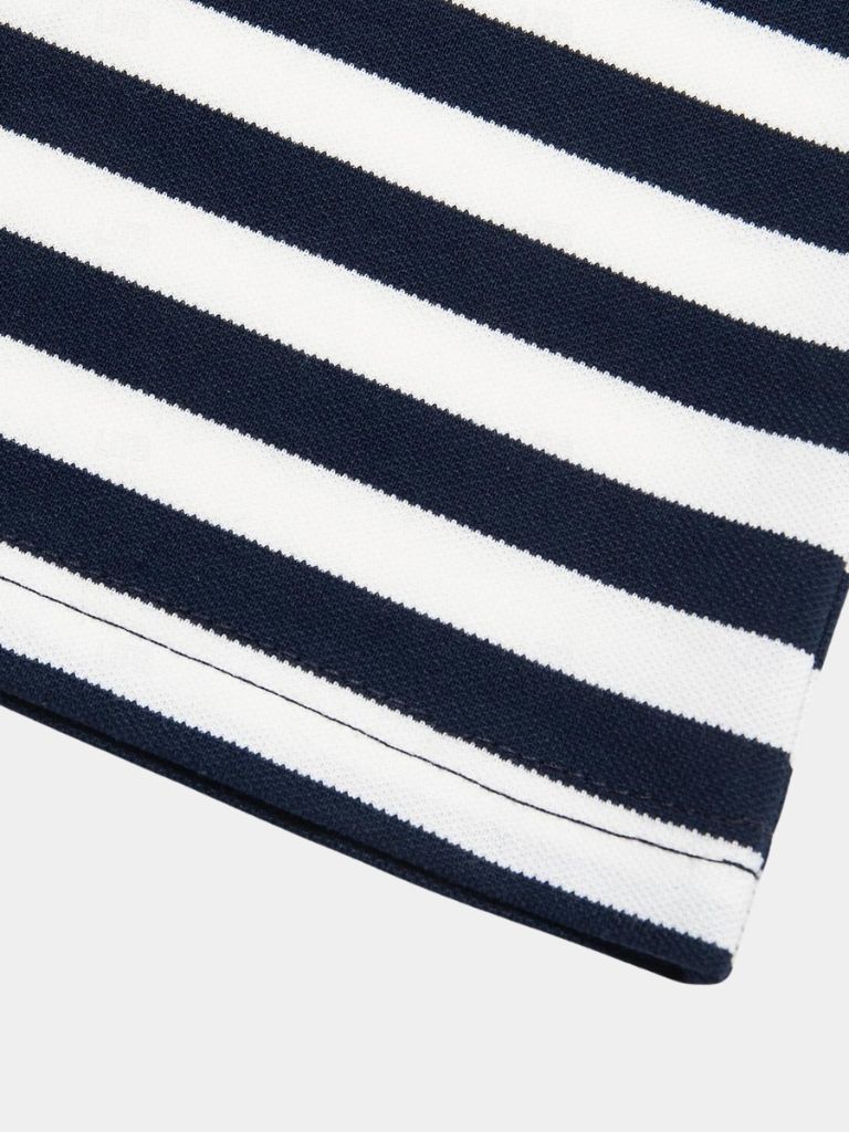 Greg - Dark Blue Striped Polo