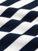 Greg - Dark Blue Striped Polo
