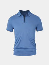 Jared - Blue Quarter Zip Polo