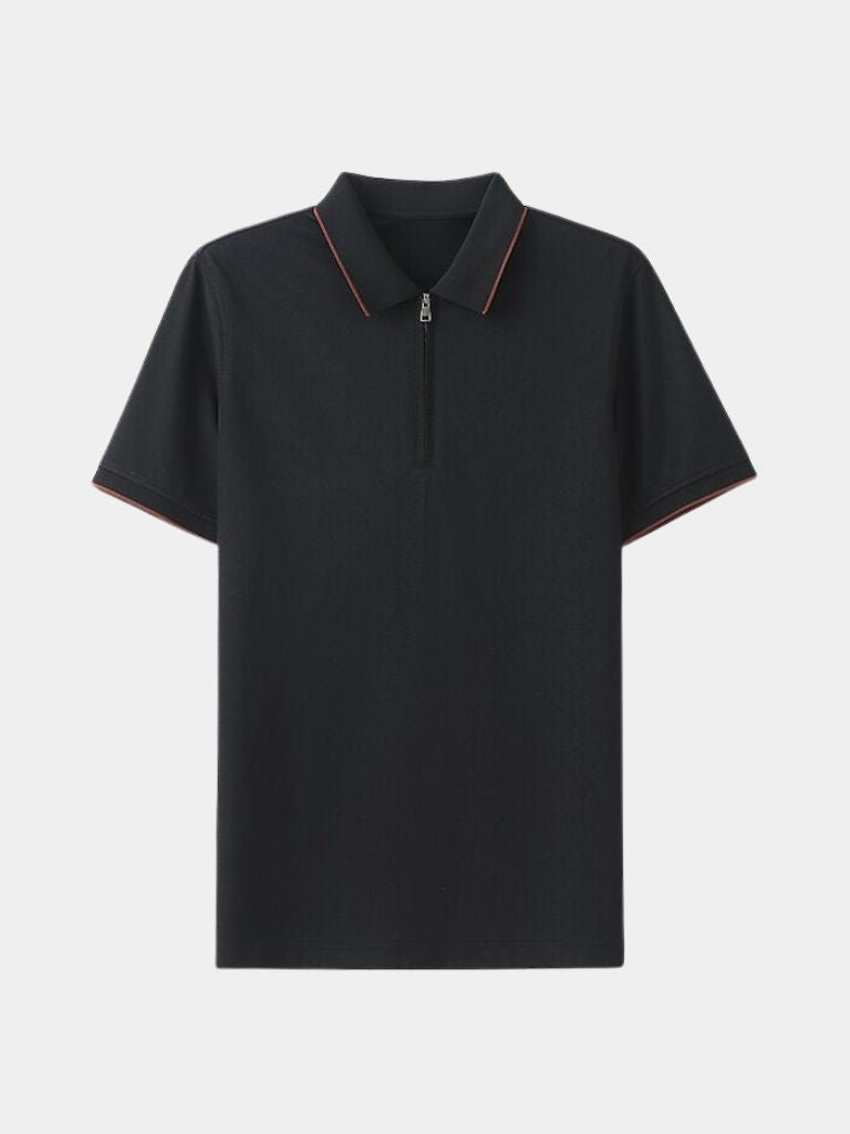 Jared - Blue Quarter Zip Polo