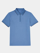 Jared - Blue Quarter Zip Polo