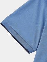 Jared - Blue Quarter Zip Polo