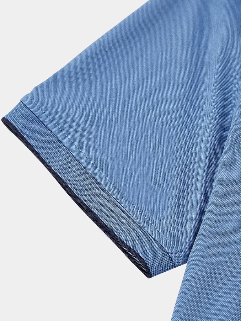 Jared - Blue Quarter Zip Polo