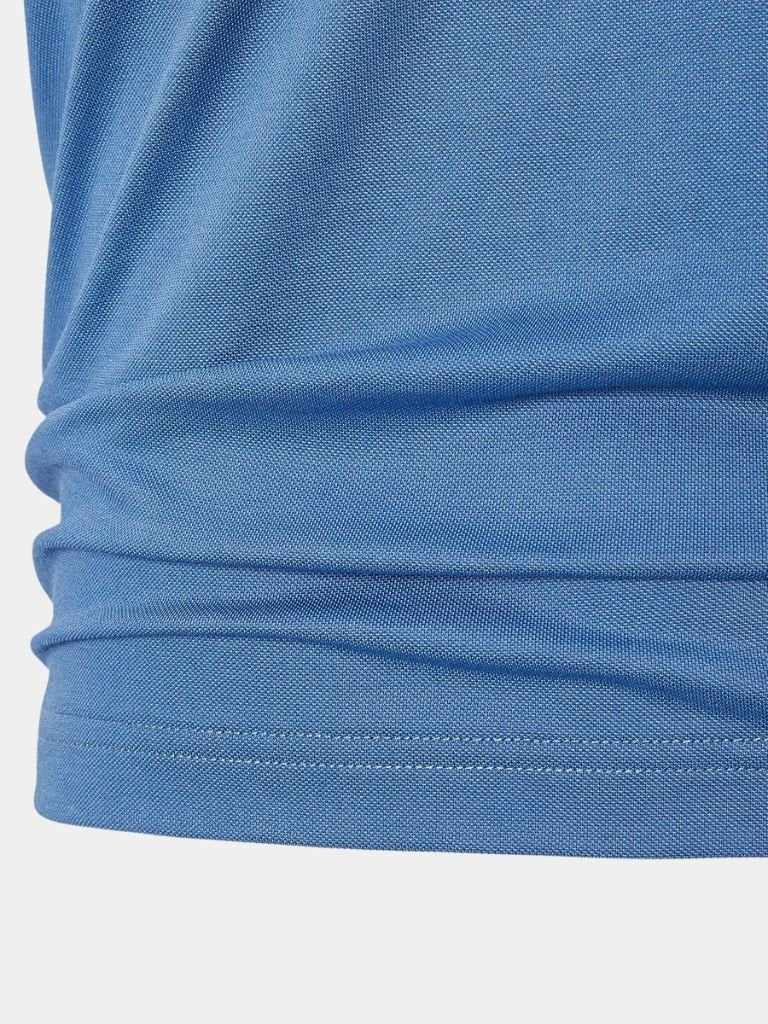 Jared - Blue Quarter Zip Polo