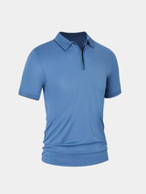 Jared - Blue Quarter Zip Polo