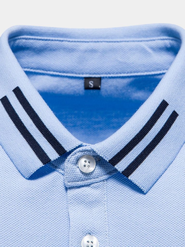 Joel - Light Blue Classic Polo
