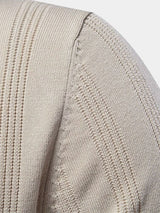 Keegan - Cream Textured Knit Polo