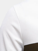 Kyle - White Polo with Contrast Stripes