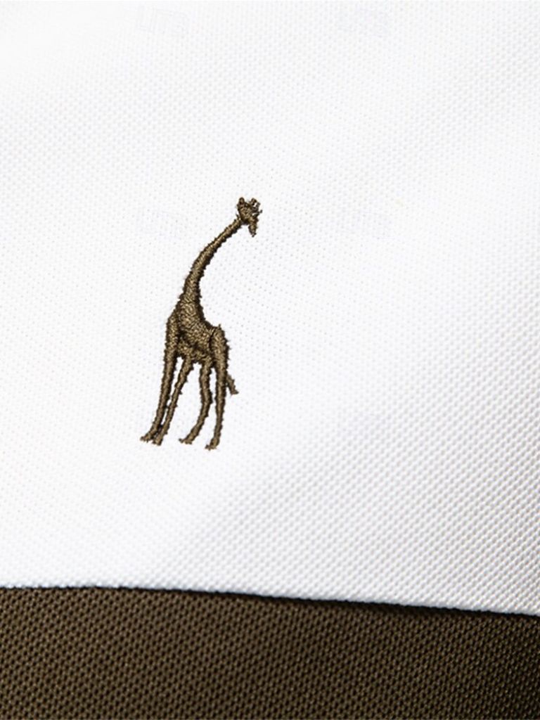 Kyle - White Polo with Contrast Stripes