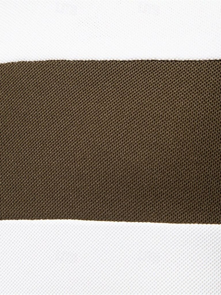 Kyle - White Polo with Contrast Stripes